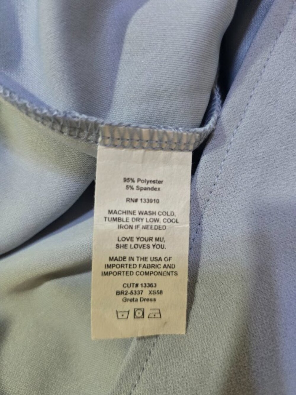 NWOT Show Me Your MuMu Greta Dress In Blue Size XS - Picture 11 of 13